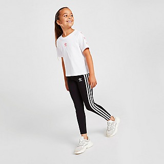 adidas Originals Girls' Trefoil 3-Stripes Leggings Children