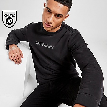 Calvin Klein Central Logo Tape Crew Sweatshirt