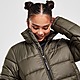 Brown The North Face Dome Logo Puffa Jacket