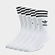 White adidas Originals 5-Pack Mid-Cut Crew Socks