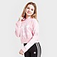 Pink adidas Originals Girls' Crop Trefoil Hoodie Junior