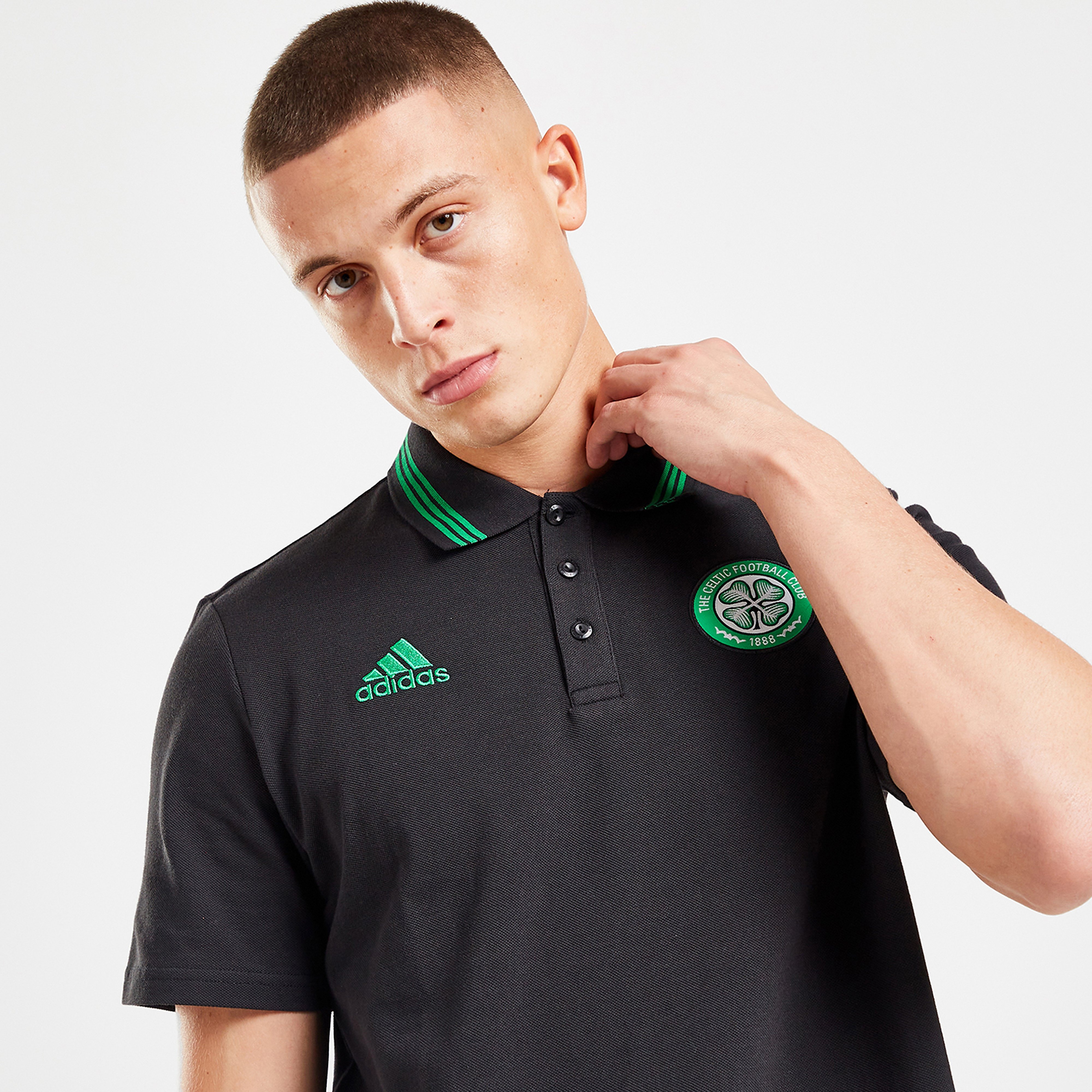 Black adidas Celtic FC DNA Polo Shirt PRE ORDER JD Sports