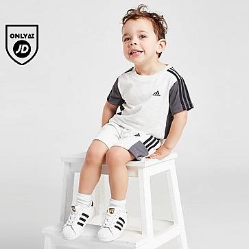 adidas Mix Fabric T-Shirt & Shorts Set Infant