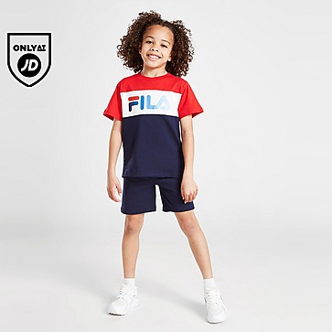 Fila Bosco Colour Block T-Shirt/Shorts Set Children