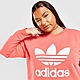 Orange adidas Originals Trefoil Plus Size Crew Sweatshirt