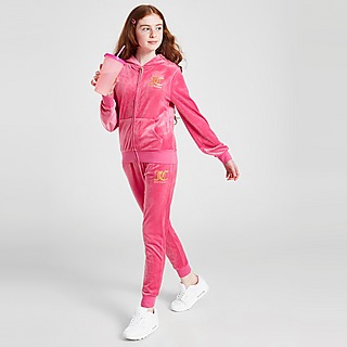 JUICY COUTURE Girls' Full Zip Hooded Flare Tracksuit Junior