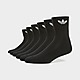 Black adidas Originals Quarter Socks 6 Pack