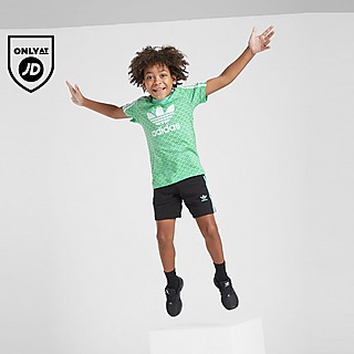 adidas Originals Monogram T-Shirt/Shorts Set Children