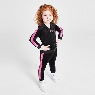 JUICY COUTURE Girls' Velour Tape Full Zip Tracksuit Infant