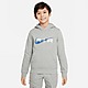 Grey/Grey/Blue Nike Air Swoosh Hoodie Junior's