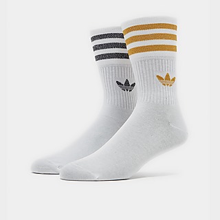 adidas Originals 3 Stripe Crew Socks 2 Pack