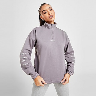 adidas Originals Repeat Linear 1/4 Zip Sweater Dames