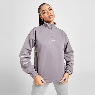 adidas Originals Repeat Linear 1/4 Zip Sweater Dames