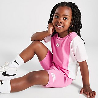 Nike Girls' Colour Block T-Shirt/Shorts Set Infant