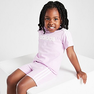 adidas Girls' Linear T-Shirt/Shorts Infant