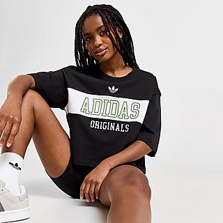 adidas Originals Varsity Crop Panel T-Shirt