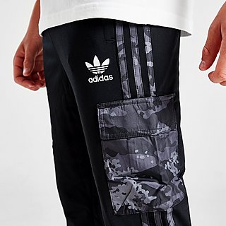 adidas Originals Camo Colour Block Mix Cargo Joggers Junior