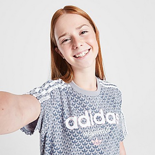 adidas Originals Girls' Varsity All Over Print T-Shirt Junior