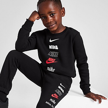 Nike Multi Logo Crew Tracksuit Children