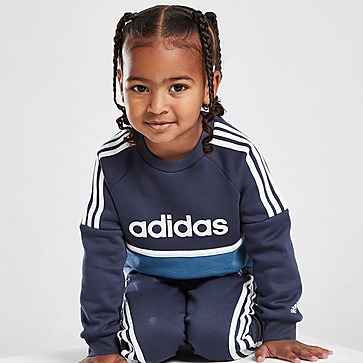 adidas Linear Colour Block Crew Tracksuit Infant