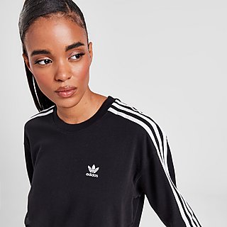 adidas Originals 3-Stripes Long Sleeve Boyfriend T-Shirt