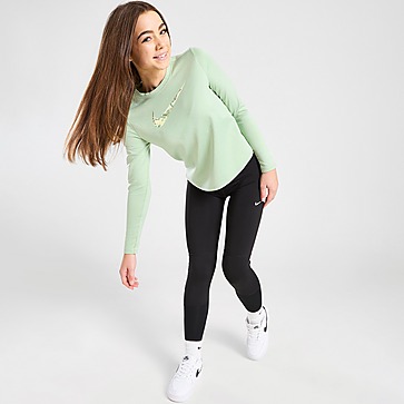 Nike Girls' Fitness One Graphic Long Sleeve Top Junior