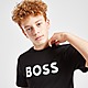 Zwart BOSS Large Logo T-Shirt Junior