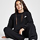 Zwart/Wit Nike Girls' Oversized Club Fleece Sweatshirt Junior