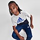 Grijs adidas Linear Badge Of Sport Colour Block T-Shirt Junior