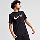 Zwart Nike Large Swoosh Short Sleeve T-Shirt Heren