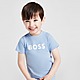 Blauw BOSS Large Logo T-Shirt Infant