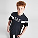 Zwart Emporio Armani EA7 Colour Block T-Shirt Junior
