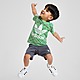 Groen adidas Originals Mono All Over Print T-Shirt/Shorts Set Infant