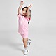 Roze adidas Originals Girls' Repeat Trefoil T-Shirt/Shorts Set Infant