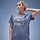 Blauw adidas Originals Varsity Boyfriend T-Shirt