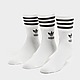 Wit/Zwart adidas Originals 3 Pack Solid Crew Socks