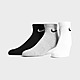 Veelkleurig/Grijs/Zwart Nike 3 Paar Quarter Sokken