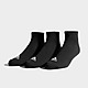 Zwart adidas 3 paar onzichtbare sokken