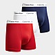 Wit/Blauw/Rood Calvin Klein Underwear Verpakking met 3 boksershorts