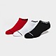Zwart/Wit/Rood Jordan 3 Pack Dri-FIT No-Show Socks