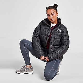 The North Face All Over Print Logo Puffa Jacket