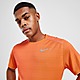 Oranje Nike Miler Short Sleeve T-Shirt Heren