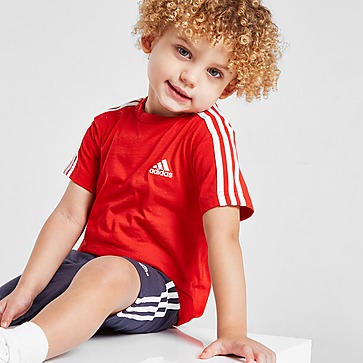 adidas Badge Of Sport 3-Stripes T-Shirt/Shorts Set Infant