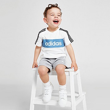 adidas Lineair essentieel T-shirt / short-set voor baby's