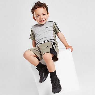adidas Mix Fabric T-Shirt/Shorts Set Infant