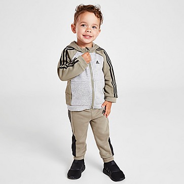 adidas Mix Fabric Full Zip Tracksuit Infant