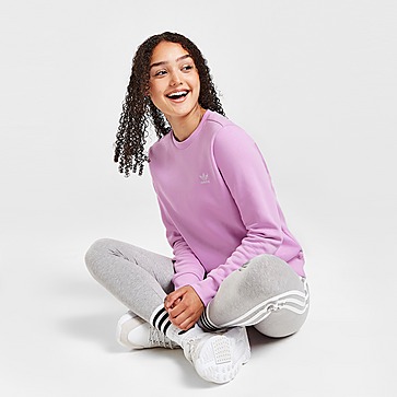 adidas Originals Girls' Adicolour Essential Fleece Crew Sweatshirt Junior