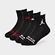 Zwart Jordan 6-Pack Ankle Socks Junior
