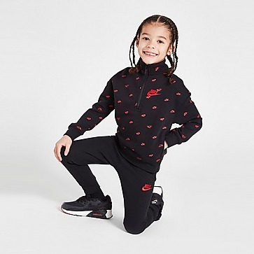 Nike All Over Print 1/4 Zip Tracksuit Children