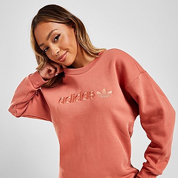 adidas Originals Embroidered Boyfriend Crew Sweatshirt